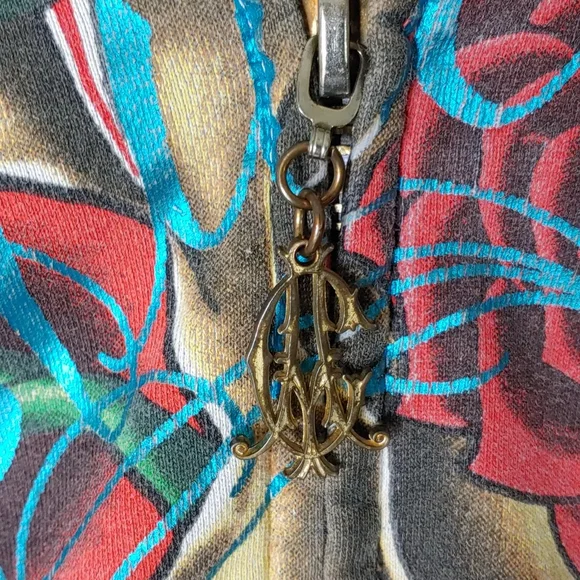 RARE ED HARDY by CHRISTIAN AUDIGIER Zip Up Hoodie